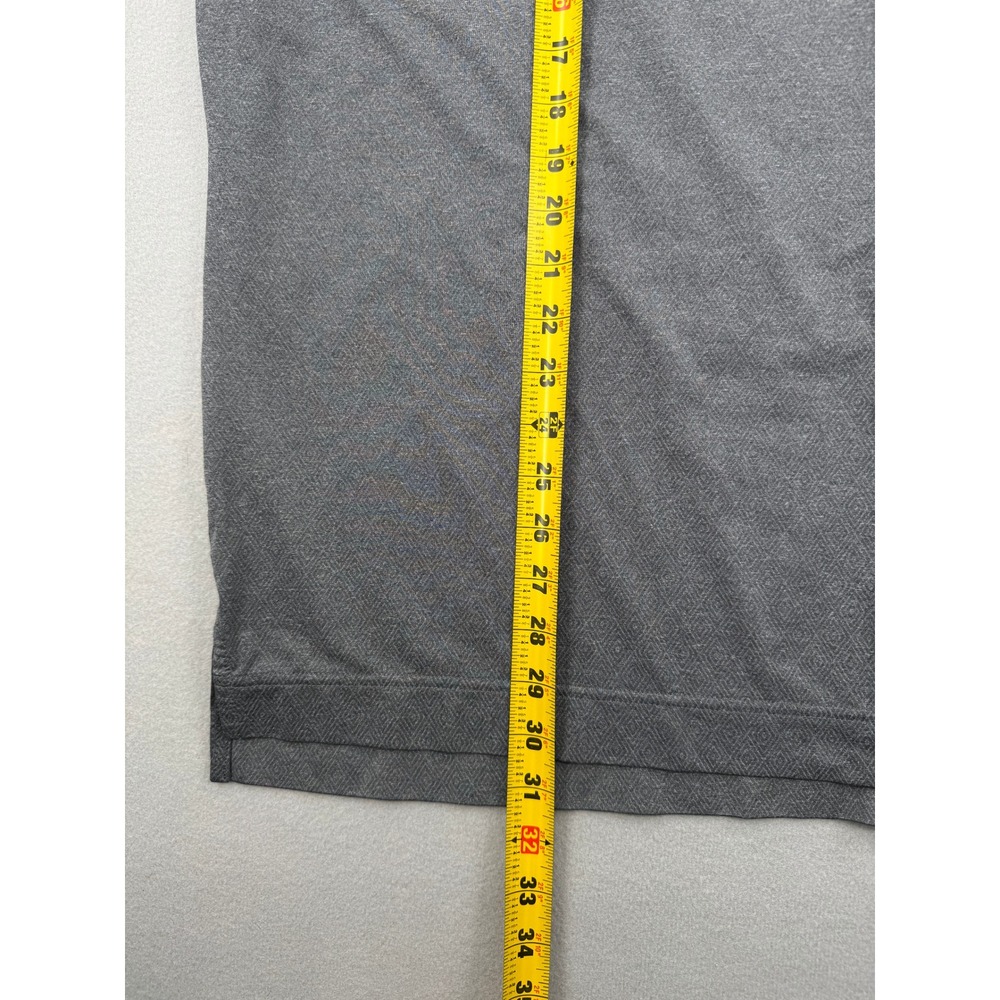 FootJoy Mens Large Gray Geometric Diamond Print Performance Golf Polo Shirt L - Picture 7 of 10